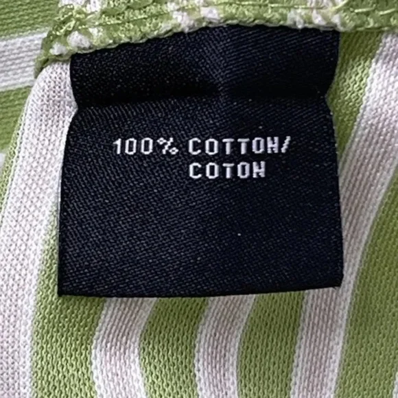 Lafayette 148 New York Cap Sleev Stripped Top. Size: M - Picture 7 of 7